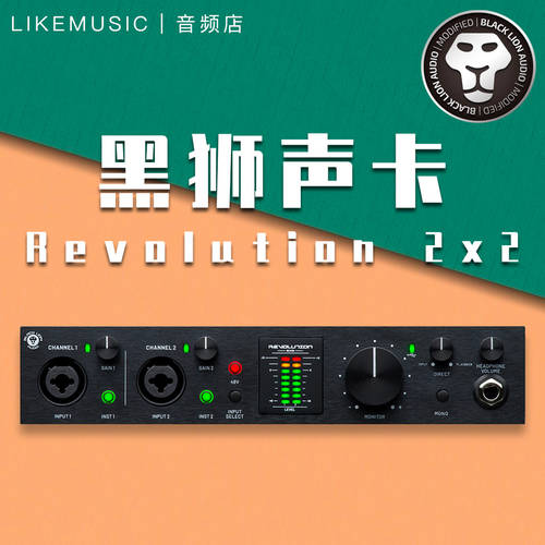 검은 사자 BlackLion Revolution 2X2 오디오 음성 포트 녹음 라이브방송 스튜디오 랭크 레벨 사운드카드