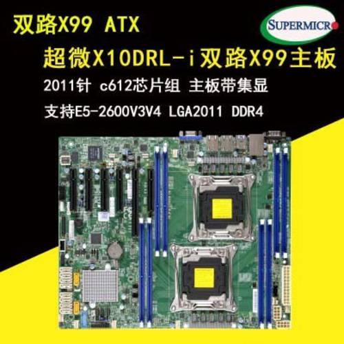 슈퍼 마이크로 X10DRI 듀얼채널 X99 게이밍 더 열기 WORKSTATION M.2 서버 메인보드 X10DRL-I H11DSI