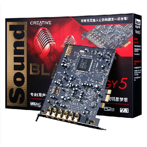 Creative/ 창의적인 7.1 사운드카드 Audigy5 NEW PCIEk 노래 A5 사운드카드 듀얼마이크 그램 사운드카드 sb1550