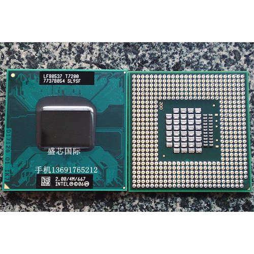 신제품 T7200 CPU 2.0/4M/667 원래 바늘 발 공식버전 PGA 945 칩 부품 1 년 보증