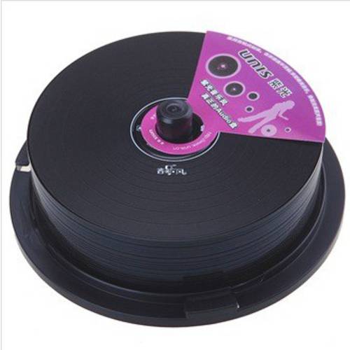 UNIS CD-R 48 속도 700M 뮤직 바람 시리즈 양면 비닐 배럴 25 개 CD굽기