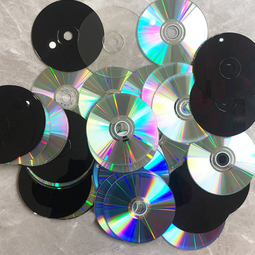 투명 낭비 CD 블랙 CD 구식 CD 골드 DVD 핸드메이드 DIY 인테리어 내부공사 조류 구충제 CD 장식 인테리어