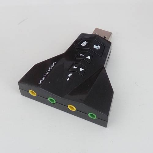 PC USB 사운드카드 usb2.0 더블 턴 3.5 오디오 음성 출력 마이크 입력 젠더 나뭇 가지 분배기