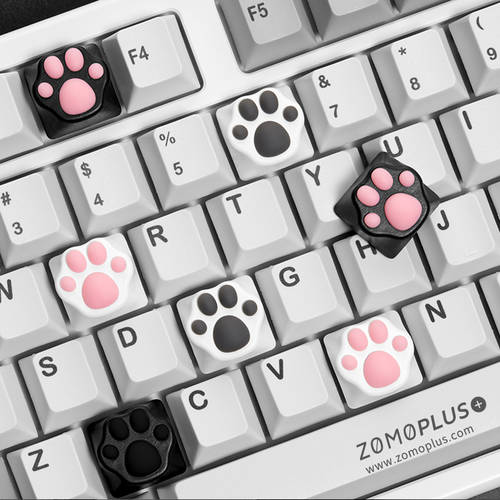 ZOMO 고양이 발 고양이 고기 패드 미트볼 ABS+ 소프트실리콘 모형 느낌 기계식 키보드 전용 개성있는 키캡