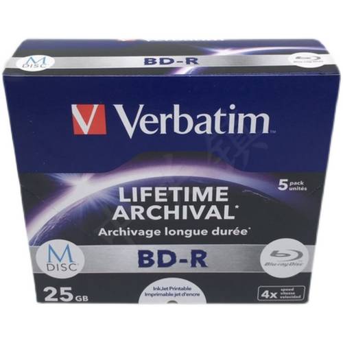 밀레니엄 CD 강력한 파일 케이스 수준 Verbatim 버바팀 Verbatim M-DISC 공백 25G CD굽기 BD-R 블루 CD