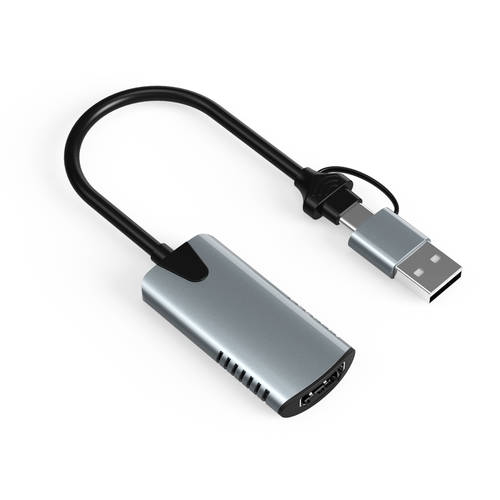 HDMI TO usb 영상 캡처카드 HDMI TO TypeC 고선명 HD 캡처박스 휴대폰 컴퓨터 PC 게이밍 라이브방송 레코딩