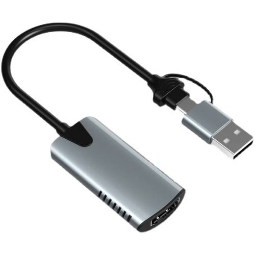 HDMI 라인 usb 듀얼 캡처카드 알루미늄합금 게이밍 라이브방송 레코딩 TypeC 고선명 HD 영상 수집기 4K