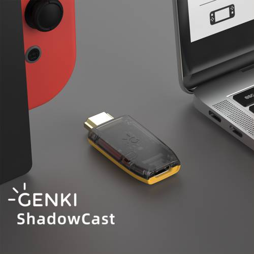 Genki 캡처카드 ShadowCast 비디오 스틱 짧은 대기 시간 공통 HD 화면 게이밍 라이브방송 레코딩 모니터