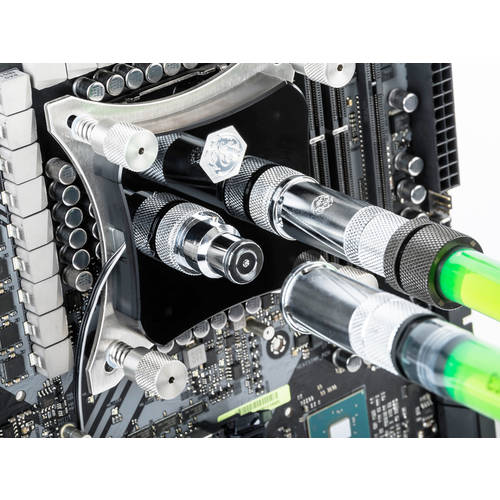 Bitspower 신상 신형 신모델 포함 회전 빠른 플러그 실버 확장 커넥터 G1/4