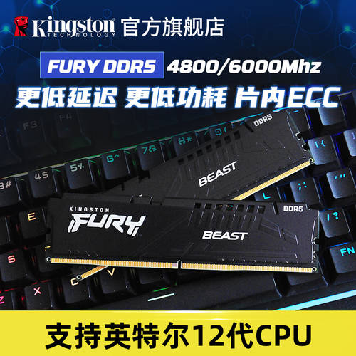 킹스톤 FURY DDR5 4800/5200/5600 32GB 데스크탑 램 대용량 E-스포츠 오버 클럭