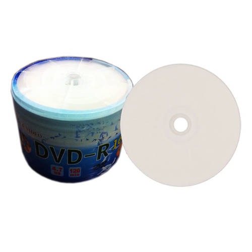 바나나 CD굽기 dvd 인쇄 가능 dvd-r 4.7g 50 개 넓은 영역 측면 인쇄 CD 음반 레코드 밀가루 CD