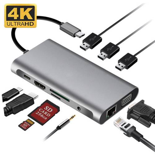 징동 교조 JDBook Pro 14 인치 네트워크포트 젠더 노트북 Type-c 도킹스테이션 HDMI