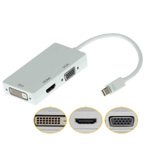 맥북 컴퓨터 팬 당신 mini DP TO VGA HDMI DVI 젠더 3IN1 썬더볼트 포트