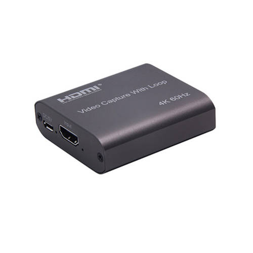 HDMI视频采集卡 带环出电脑手机游戏直播 USB2.0高清采集卡4K60HZ