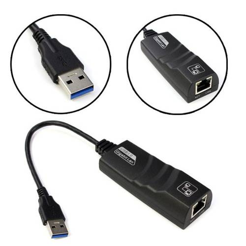 USB 3.0 to 1000M Gigabit Ethernet Network LAN Adapter for PC