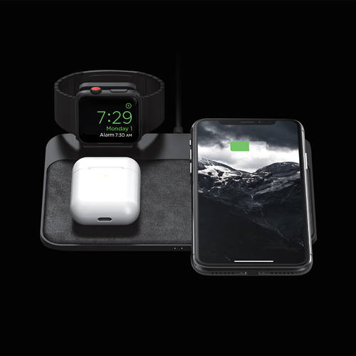 NOMAD 애플 아이폰 iphone xs max 무선충전기 iwatch 고속충전 airpods2 무선충전 Qi