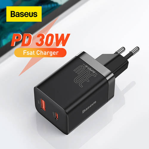 Baseus PD Charger 30W USB Type C Quick Charger for iPhone 13