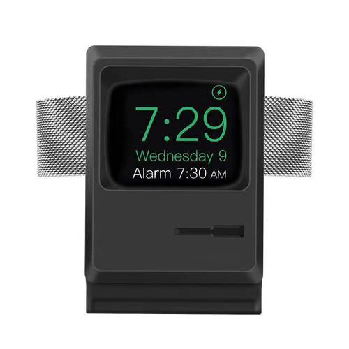아이폰 애플 applewatch 탁상용 충전 거치대 iwatch2/3/4/5/6 세대 SE 스마트 스포츠 1 손목시계 워치 44mm 트렌디 유행 브랜드 series S6 충전홀더 독창적인 아이디어 상품 실리콘 액세서리 개성있는