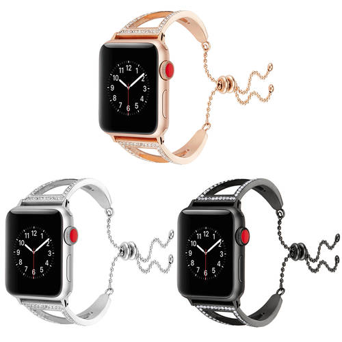 애플 아이폰 호환 apple watch6 워치 시계 스트랩 O 모양 금 에 속하는 스틸 핸드 팔찌 iwatch4 트렌디 여성용 애플워치 watch5/6/SE 시계 스트랩 iwatch3 시계 스트랩 38/40/44/42mm