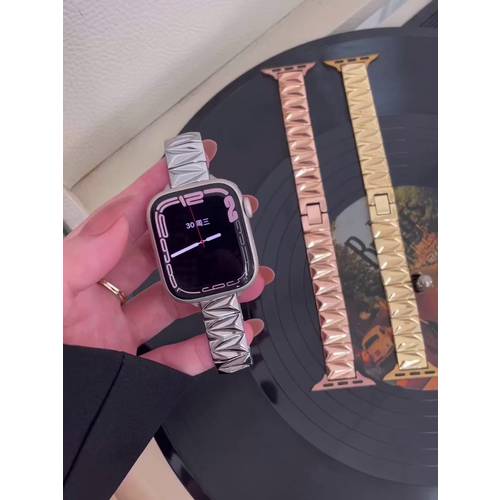 사용가능 apple watch 애플워치 스트랩 iwatch7654321 세대 SE 메탈 워치 스트랩 체인 좋아