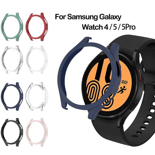 삼성 호환 Galaxy Watch4/5 시계 시계 케이스 Watch 5 Pro 펀칭 하프백 pc 보호케이스