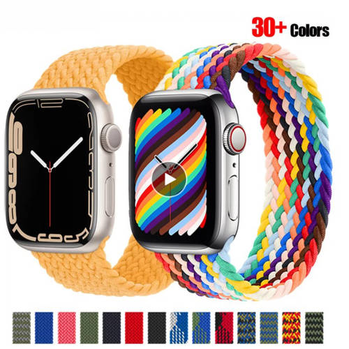 Braided Strap For Apple watch band iWatch8/7/6/se Nylon belt