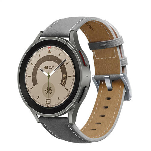 삼성 호환 Galaxy Watch 5 pro 공식웹사이트 가죽 품질 스트랩 40/44mm 패션 트렌드 4 classic 42/46 비즈니스 남여공용 Gear S3 교체용 손목 스트랩 active2 액세서리