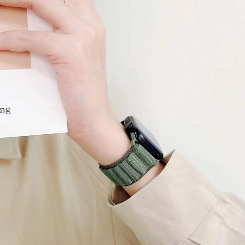 애플워치 호환 시계 스트랩 iwatch 고산 루프 신상 신형 신모델 applewatch8 나일론 편직 해양 실리콘 남녀공용 범용 watchs XIAOZHONG 개성화 별빛 컬러 매칭 개 49/45/44mm