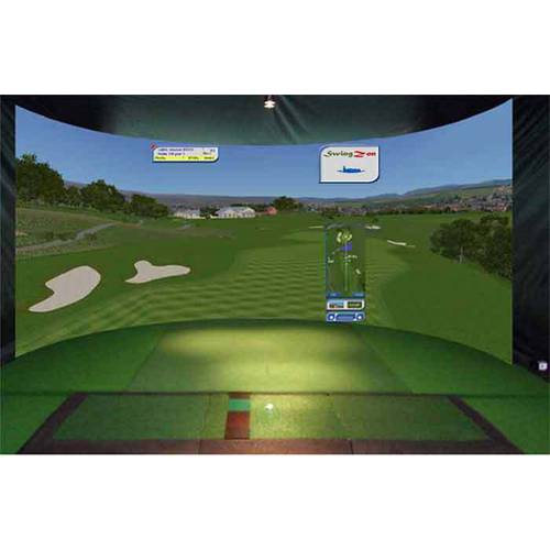 SwingZon 프로페셔널클래스 골프 에뮬레이터 - 평가하다 유명한 법정 타격감 ( 3 개의 스크린 스탠다드 )