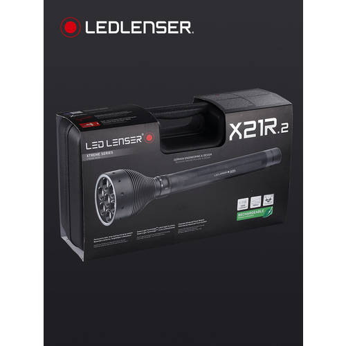 Ledlenser 레드랜서 X21R.2 아웃도어 9421-R 탐조 충전 LED 강력한 빛 충전 손전등 플래시라이트