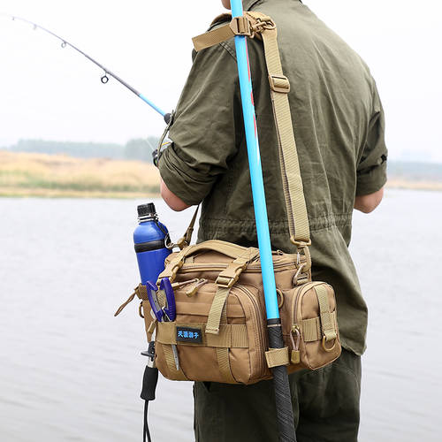 루어가방 숄더백 크로스백 다기능 벨트 가방 방수 스틱 걸이형 폴 커버 낚시하는 척 물고기 낚시장비 가방