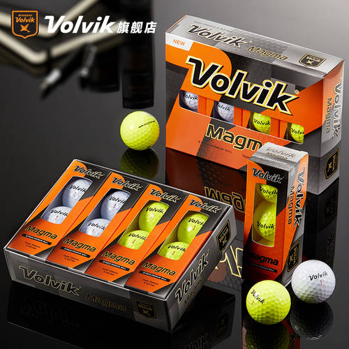 Volvik 비옥 한 빅 MAGMA 골프 컬러 볼 3단 광택 12 알 장거리 golf 용품 기프트 패키지