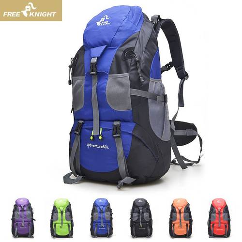 50L Outdoor Climbing Camping Waterproof Hiking Backpack 백팩