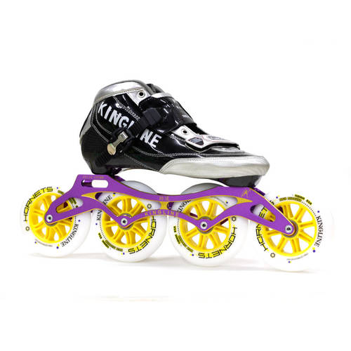KINGLINE 정품 K6 스피드 스케이팅 구두 직진 바퀴 어덜트 어른용 롤러 스케이트 구두 100/110 옵션선택가능 경기 시합용 신발과 함께
