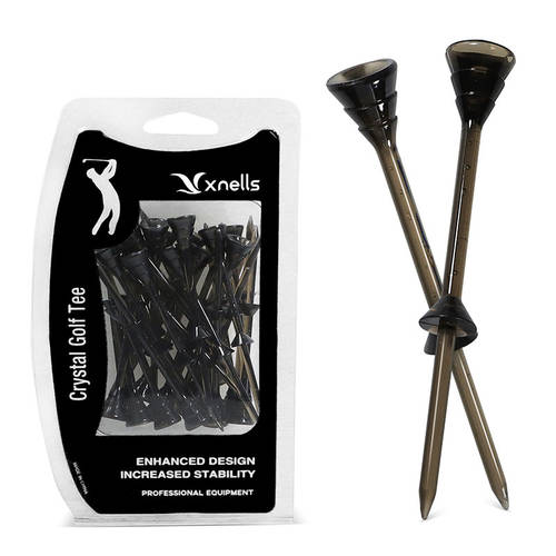 Xnells 신상 신형 신모델 블랙 tee30 개 극세사 골프티 꽂이 골프공 받침 한도 골프 네일 83mm 블랙
