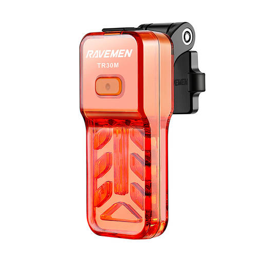 RAVEMEN 자전거 꼬리 램프 높이 선명한 퀵슈 야간 타기 신틸레이션 USB 충전 방수 헬멧 경고 레이브맨
