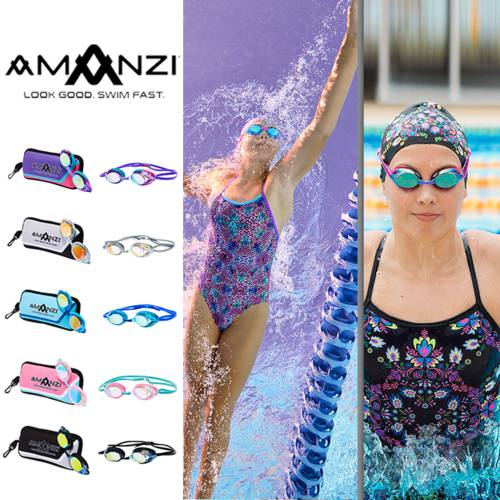 호주 Amanzi 오만 여기 스피드 물안경 수경 고선명 HD 방지 안개 방수 프로페셔널 물안경 수경 수영하는 남녀 장비