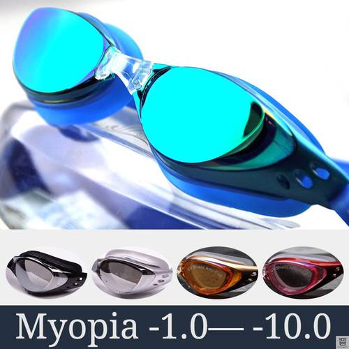 Myopia Swimming Goggles Men Women Prescription Optical Swim