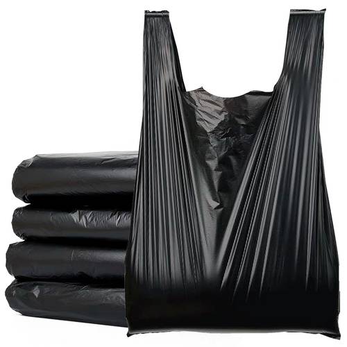 쓰레기 봉투 가정용 범퍼 두꺼운 휴대용 자동 드로스트링 부엌용 블랙 일회용 대형 비닐 봉투