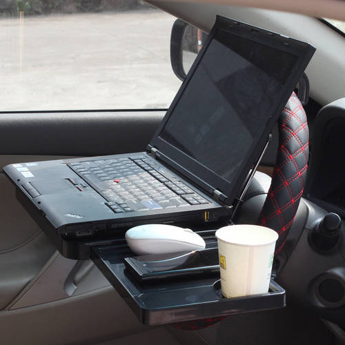 자동차 뒷좌석 데스크탑 PC 차량용 노트북 거치대 차량용 접이식 보드 테이블 작업대 식탁 받침대