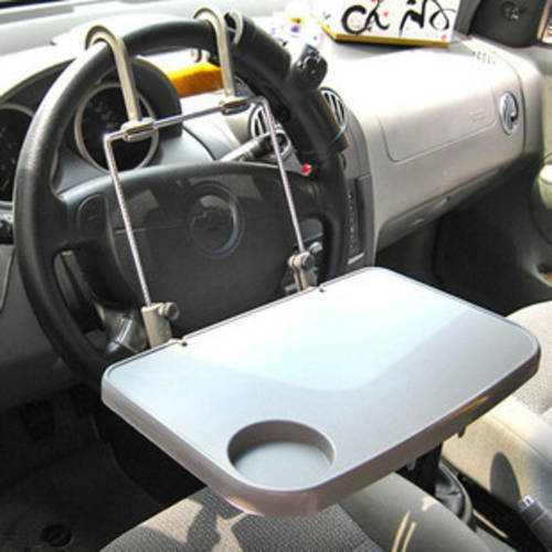 차량용 차량용 스티어링 휠 핸들 데스크탑 PC 사무용 책상 컴퓨터 거치대 자동차 뒷좌석 다기능 받침대 테이블 식탁