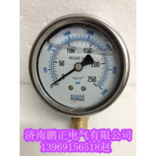 풀 스테인리스 내진성 압력계 YTN-60 /100/150BF 유압 표면 유체 압력계 충격방지 충격방지 시계