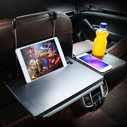 차량용 노트북 거치대 차량용 미니 테이블 접는 컴퓨터 책상 후면 차량용 후방 식사 준비 테이블 식탁