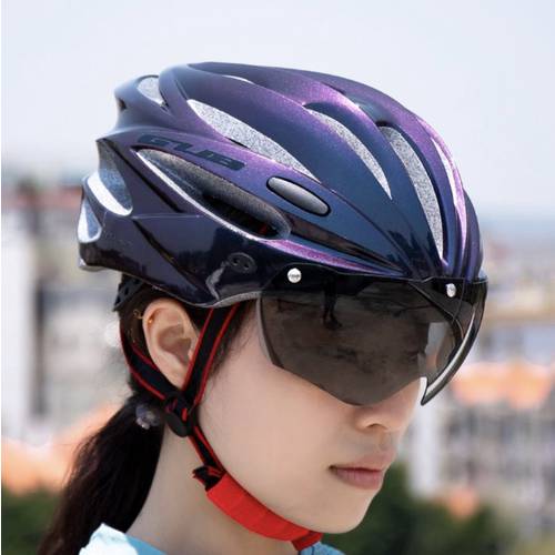 gub 산악 로드바이크 사이클 헬멧스트랩 고글 장비 남여공용 자전거 헬멧 안전모 여름 통풍 심플한