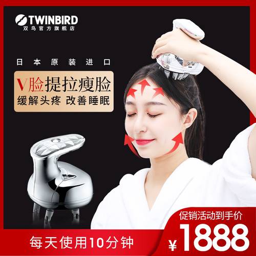 TWINBIRD 트윈 버드 일본 제조 두피 마사지 미용기기 리프팅 콤팩트 개선 수면 모발 성장