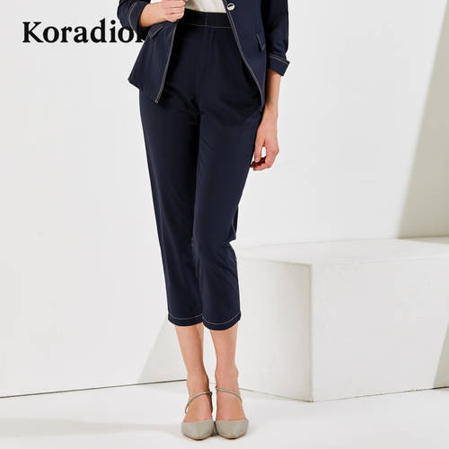 Koletier  여성 여름 신제품 신상 하이웨이스트 슬림핏 연필 바지 올매치 프로 캐주얼 양복들 바지