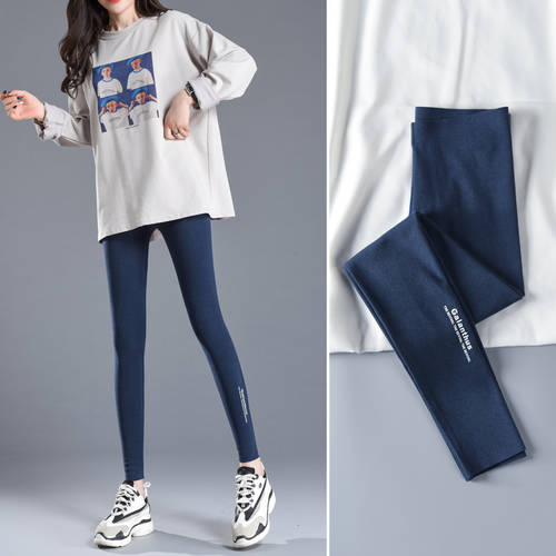 한국 레깅스 여성용 위에 걸쳐 입는 가을  신제품 신상 얇은 다리 슬림 스포츠 요가 슬림핏 시어 버터 부드럽게 하는 바지