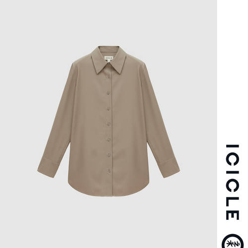 【 광군제 예약 판매 】【 세탁하기 쉬운 】ICICLE ICICLE 여성복 20 가을 새로운 제품 세탁하기 쉬운 슬림 플리스 소재 셔츠