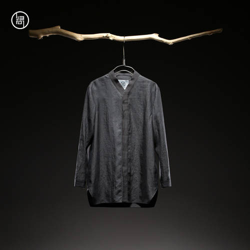 GUIXIN 셔츠 남성 긴 소매 긴팔 봄 가을 상품 디자이너 오리지널 중국풍 누에실 멀버리 실크 Xiangyun 원사 신사용 남성용 셔츠 실크