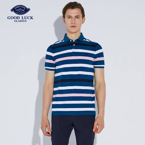 독일 상어 면 카라 반팔 티셔츠 T셔츠 남성 여름 신상 신형 신모델 비즈니스 남성의류 줄무늬 스트라이프 LEGEND PAUL POLO 셔츠 L193012